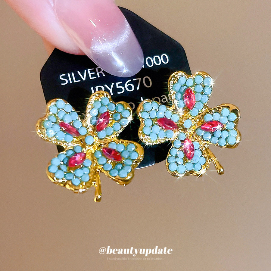 银针新中式镶钻花朵耳钉小众高级感耳环中古时尚气质百搭复古耳饰,饰品/流行首饰/时尚饰品新,银饰耳饰,淘宝优惠券,粉丝福利购,淘宝优惠卷