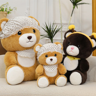 呆萌蜜蜂发卡变装狗熊波点帽子软萌大熊情人节送男女友礼物