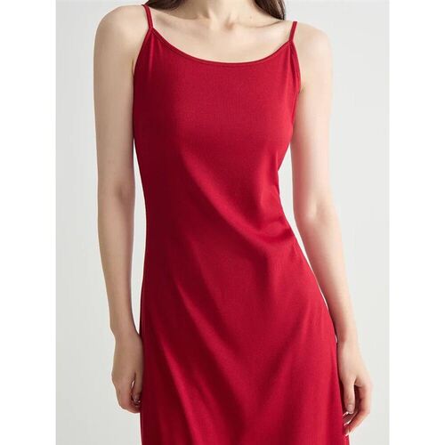 DUSHU Classic A-Line Slim Knitted Versatile Casual Strappy L