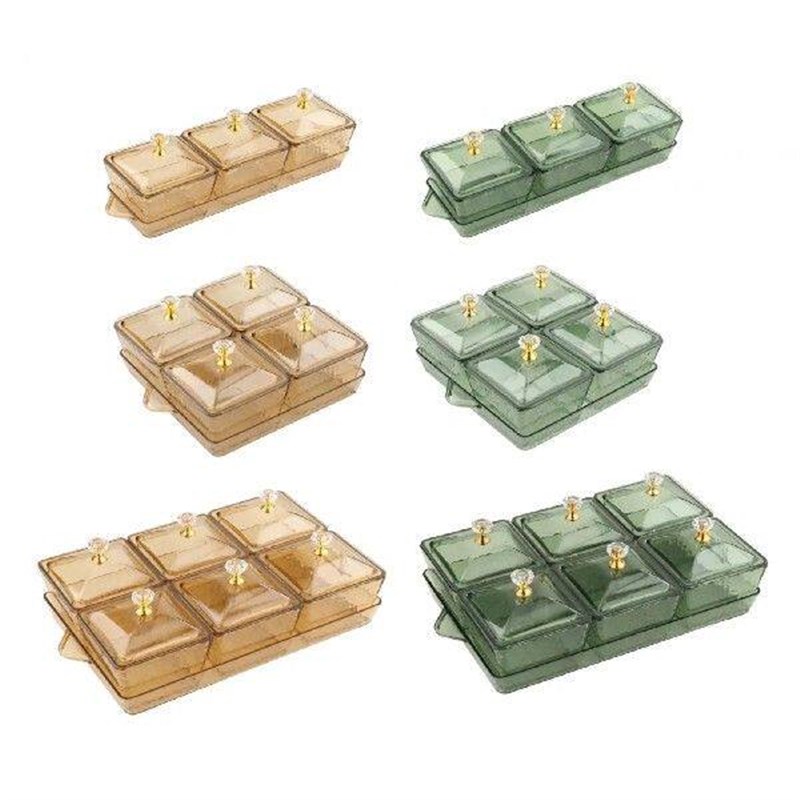 Divided Serving Dishes Food Storage Container Box Portable