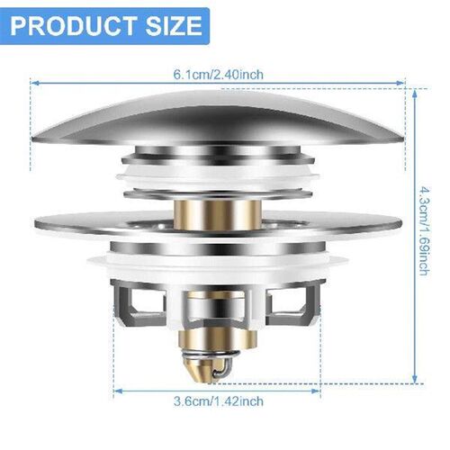 New Bathtub Drain Stopper Universal Pop Up Drain Plug