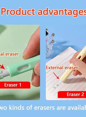 37PCS/Set Eternal Pencil Double Eraser Cute Pencils Art Sket