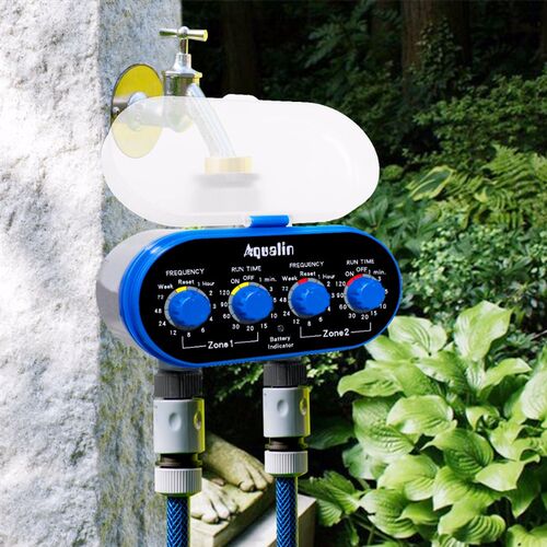 Ball Valve Electronic Automatic Watering Two Outlet Four Dia