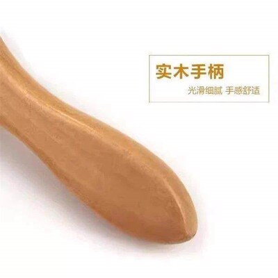 Boar Bristle Shoe Polish Brush with Solid Wood Handle, Shoe