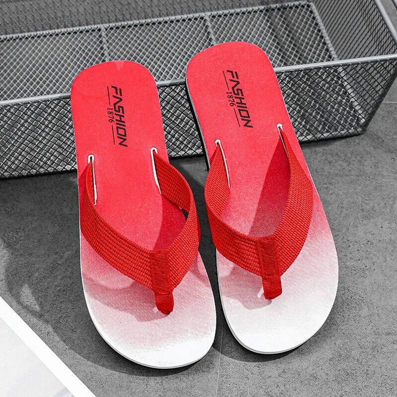 Fashion Flip Flops Casual Innovative Design Shoes Men - 实物图