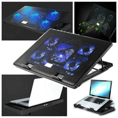 Laptop Cooler Pad Stand Fan USB Notebook Cooling Mat Bracket
