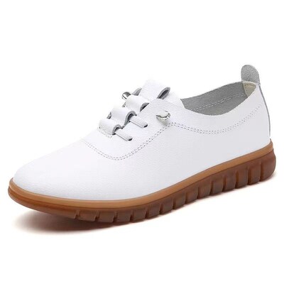 Beef Sole Real Soft Leather Soft Sole Mother Shoes Single-la