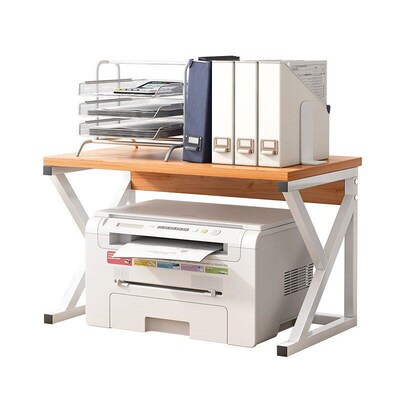 Printer storage rack office table desktop file small shelf