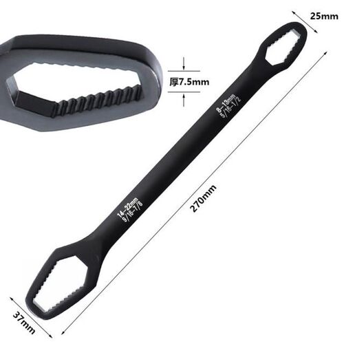 8-22mm Ratchet Wrench Spanner Double-Head Key Set Screw Nuts