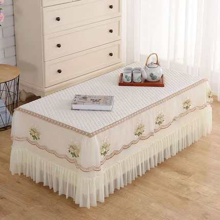 茶几罩茶几桌布餐桌布床头柜罩布艺茶几垫电视柜桌布防尘罩茶几