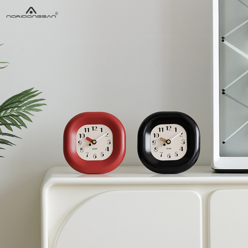 屋准客厅钟表装饰摆件办公室座钟桌面创意奶油风台式时钟2023新款,家居饰品,座钟,淘宝优惠券,粉丝福利购,淘宝优惠卷