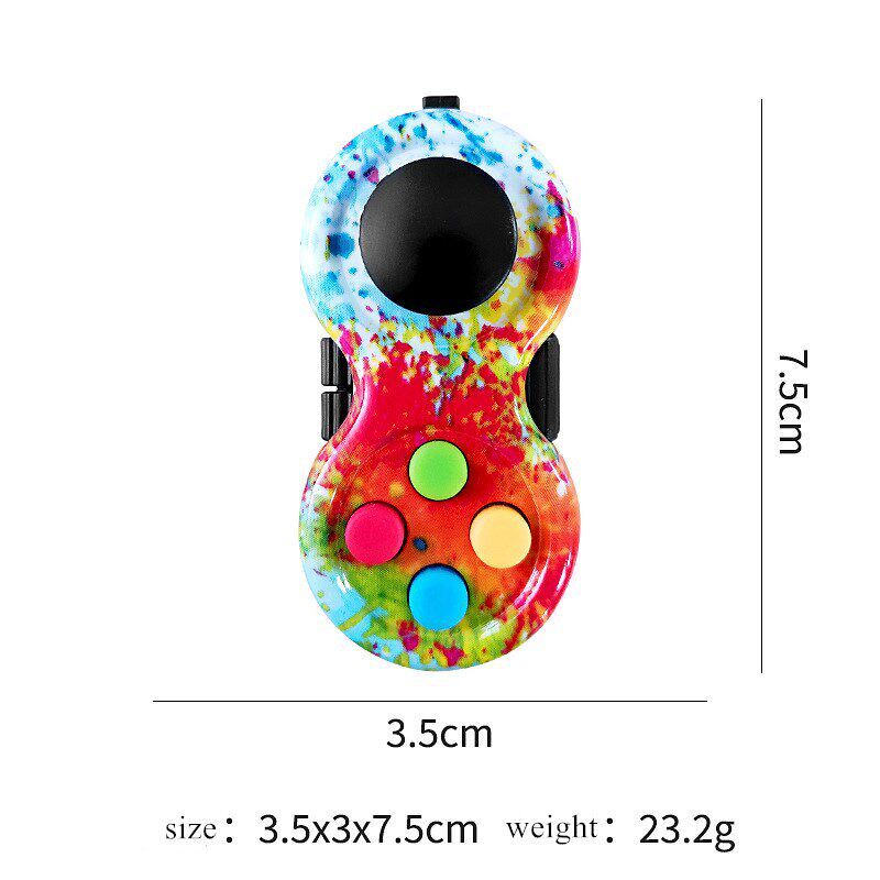 1pc Game Fidget Pad Sress Reliever Squeeze Fun Magic Desk To - 实物图