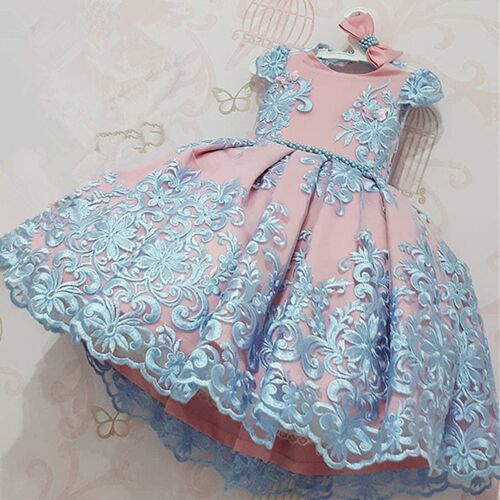 4-10 Years Kids Dress for Girls Wedding Tulle Lace Girl Dres