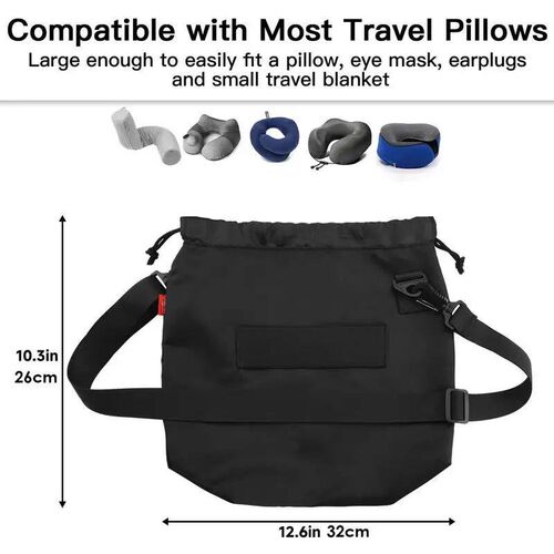 Pillow Travel Bag Portable Neck Pillow Bag With Drawtring De