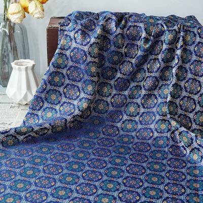 新中式仿锦花菱纹织LK5727-3料汉服面国风旗袍马甲唐装首饰色盒宋