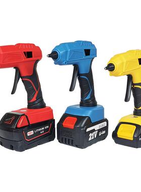 新款锂电热熔SLK胶枪口适配种各工具电池接20V充电胶枪7m11mmm胶