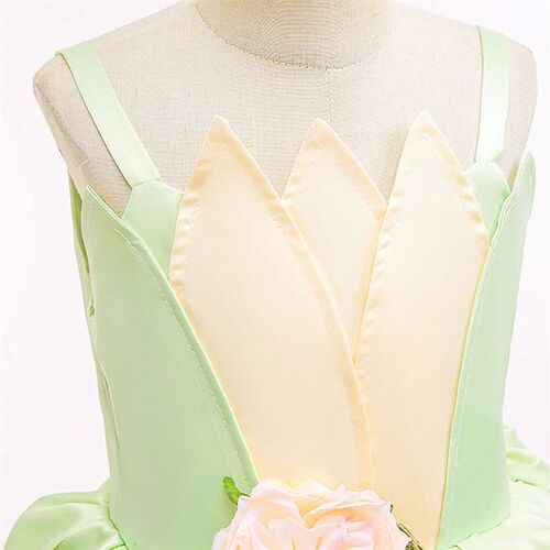 Tiana Cosplay Costume for Girls Fancy Princess Cosplay The