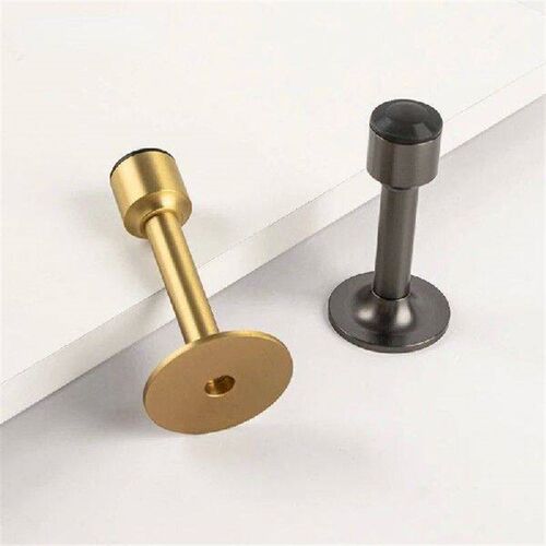 Brass Door Stops Non-Punch Wind-Proof Door Stopper Wall