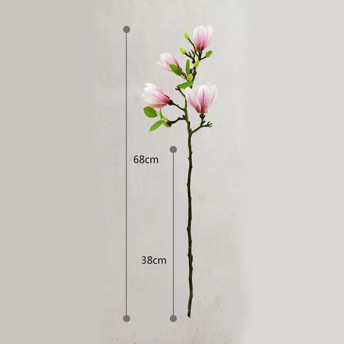 Artificial Magnolia Flower Branch For Home Living Room Decor