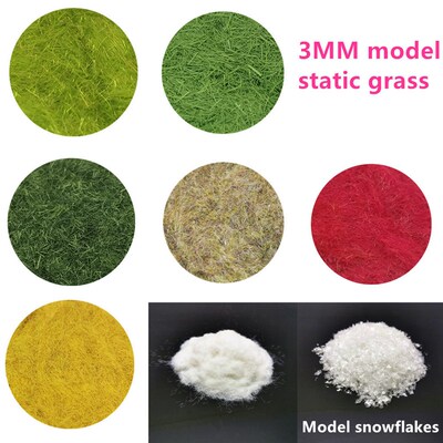 30G/bag ree Powder 3-8MM Static Grass Flocking Foliage HO OO