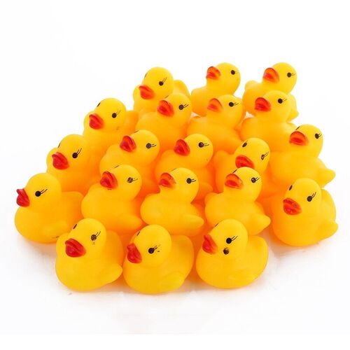 Cute Baby Kids Squeaky Rubber Small Ducks Baby Shower Water