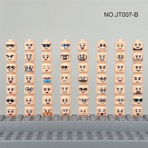 56pcs/lot Figure Head Faces Creative Laugh Cry Cute Facial E