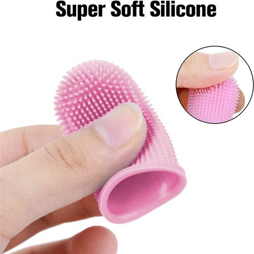 Dog Super Soft Pet Finger Toothbrush Teeth Cleaning Bad Brea