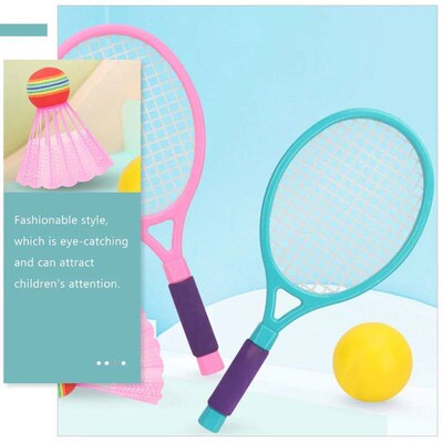 Portable Kids Badminton Rackets Tennis Racket Toy Plastic Ma