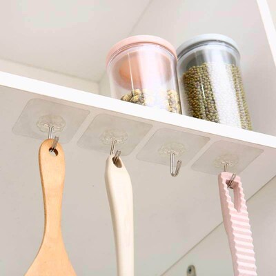 30 wall hook strong adhesive door behind traceless stick hoo