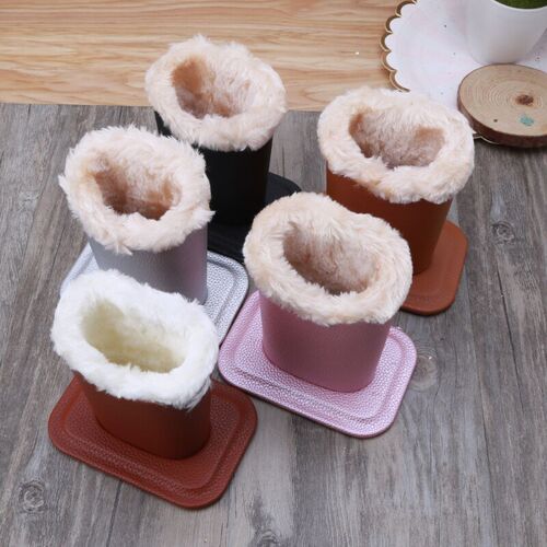 PU Leather Eyeglass Holders Sunglass Stands with Soft Plush