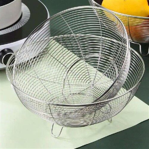 Fruit Basket For Kitchen Round Fruit Bowl Fruit Holder Wire