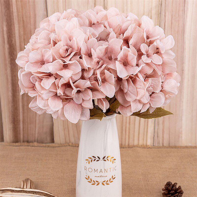 artificial flowers hydrangea branch home wedding decor autum图片