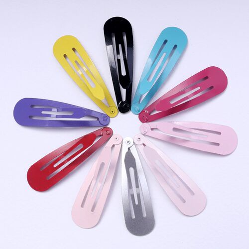 10/20pcs 5cm Color Glitter Hairpins Metal Barrette BB Hair C