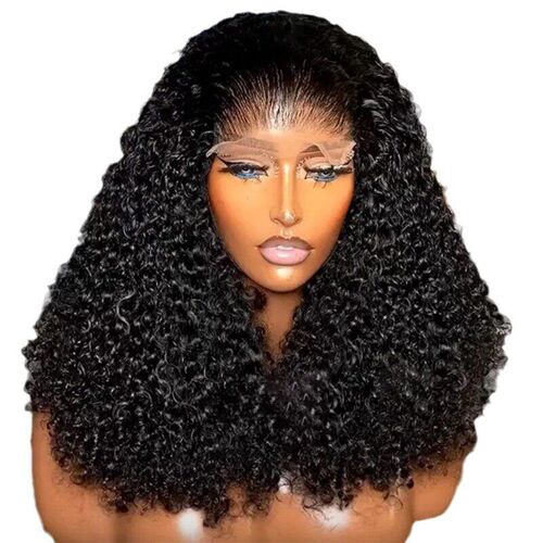 Pixie Curly Raw Human Hair Super Double Drawn Glueless Wig