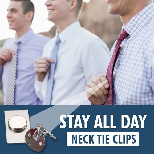 1pc Tie Stay Clips Invisible Magnetic Stainless Steel Anti-w