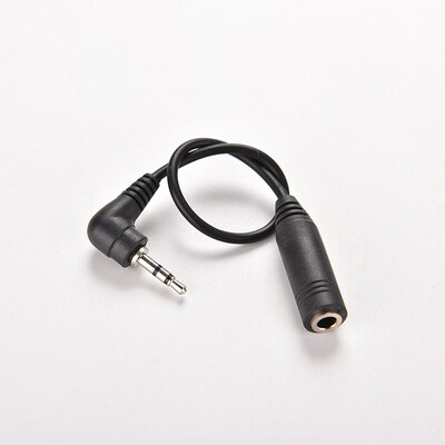 2.5mm Right Angle Male Plug to 3.5mm Female Jack Stereo AUX