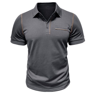 2025 Mens Youth Lapel Short-sleeved Shirt Outdoor Casual Me