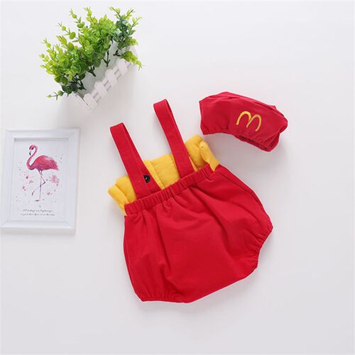 Newborn Infant Baby Girls boys French fries set Cotton Off S