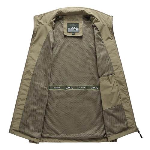 Mens Middle-aged And Elderly Quick-drying Vest Outdoor Mult
