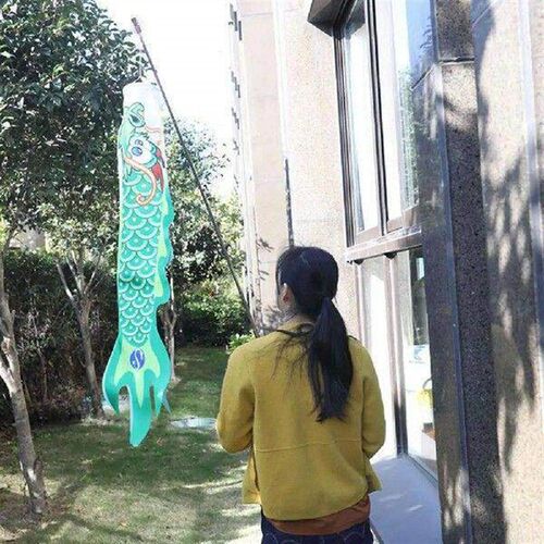 Windsock Foldable Chines Dragon Pattern Hanging Windsock