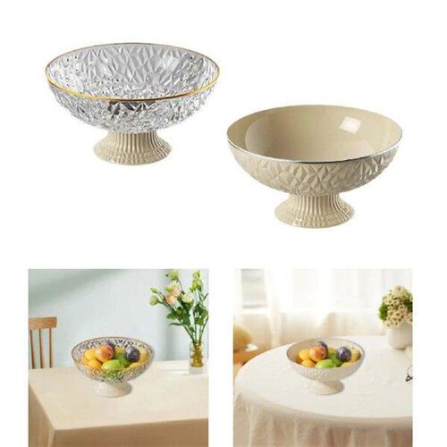 Fruit Bowl Snack Candy Plate Footed Bowl Fruit Tray with