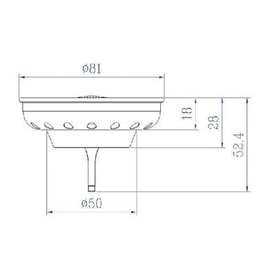 Kitchen Sink Strainer Stopper Combo Basket Replacement For