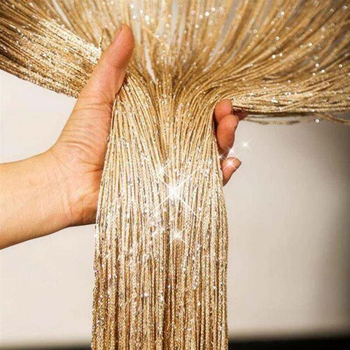 Living Room Curtains Thread Curtains String Curtain Door Be0