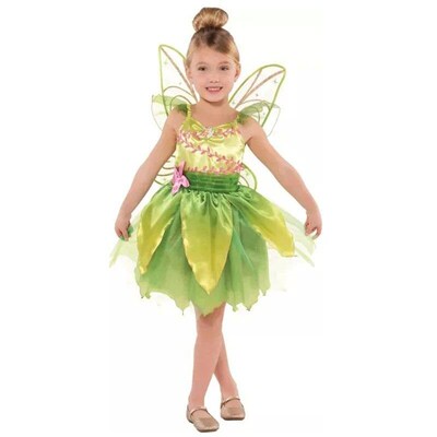 Girls Cosplay Tinker Bell Princess Dresses Fairy Costume