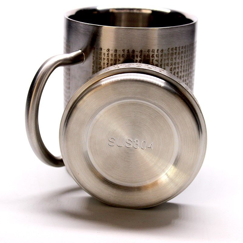 大随求陀罗尼水杯 全咒系梵文雕刻 精气入身心得喜悦层带盖钢杯,家居饰品,桌面摆件,淘宝优惠券,粉丝福利购,淘宝优惠卷