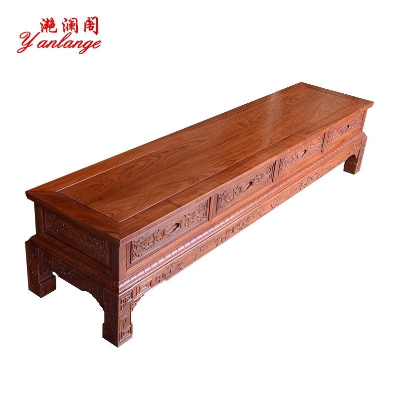 国标红木刺猬紫檀花梨木电视柜全实木客厅家用小尺寸中式视听柜