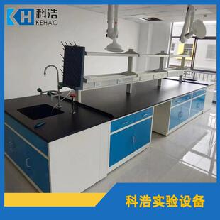 全钢结构实验台边台中间央台通风柜学校实验台钢木试验台边台