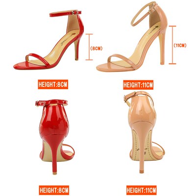 Shoes Super High Heels 11cm Women Shoes Patent Leather Woman