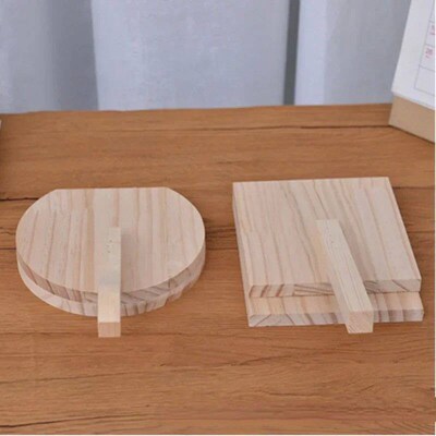 1pc Wooden Manual Dough Press Roller, Corn Tortilla Dumpling