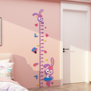 蛋仔派对儿童房间布置装 饰画身高测量墙贴纸男孩女孩公主床头墙面